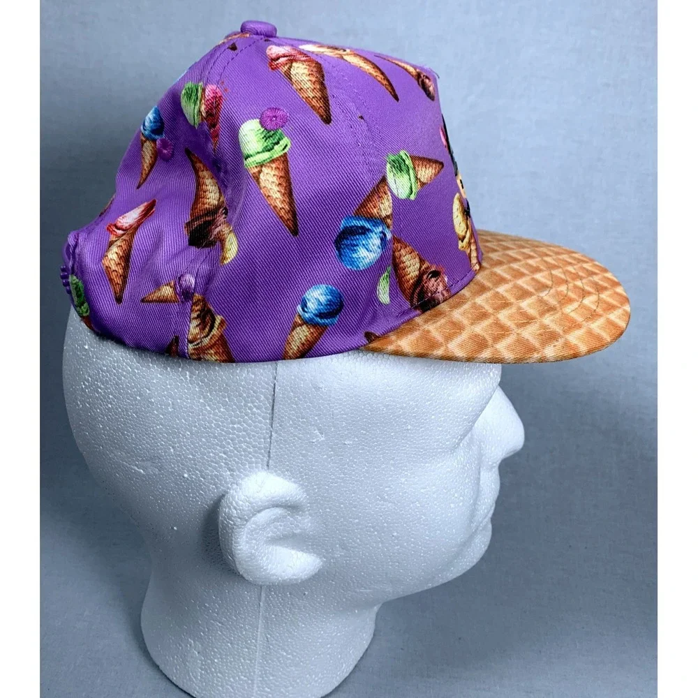 NEW Ice Cream Hat Waffle Brim Youth Snapback Trucker Cap NWT